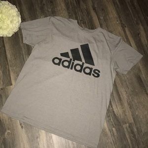 gray adidas tee